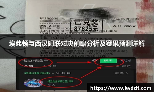 埃弗顿与西汉姆联对决前瞻分析及赛果预测详解